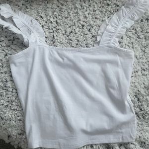 White Cropped Tank top